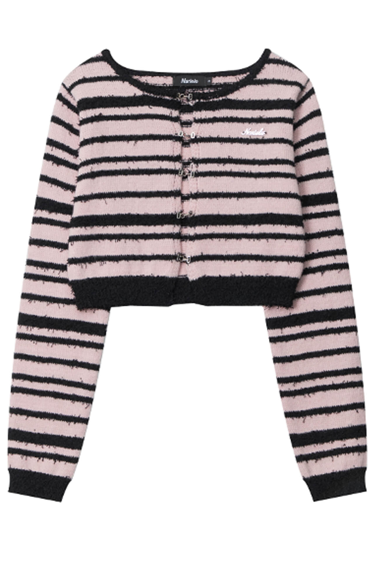 Dark Striped Cropped Top Y2K Cardigan for Women