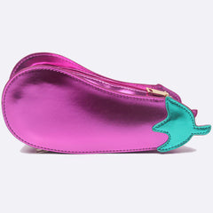 Eggplant Shoulder Bag Glossy Y2K Aesthetic