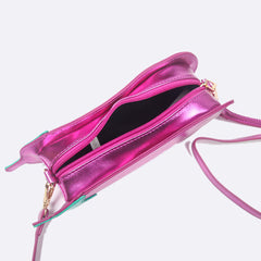 Eggplant Shoulder Bag Glossy Y2K Aesthetic