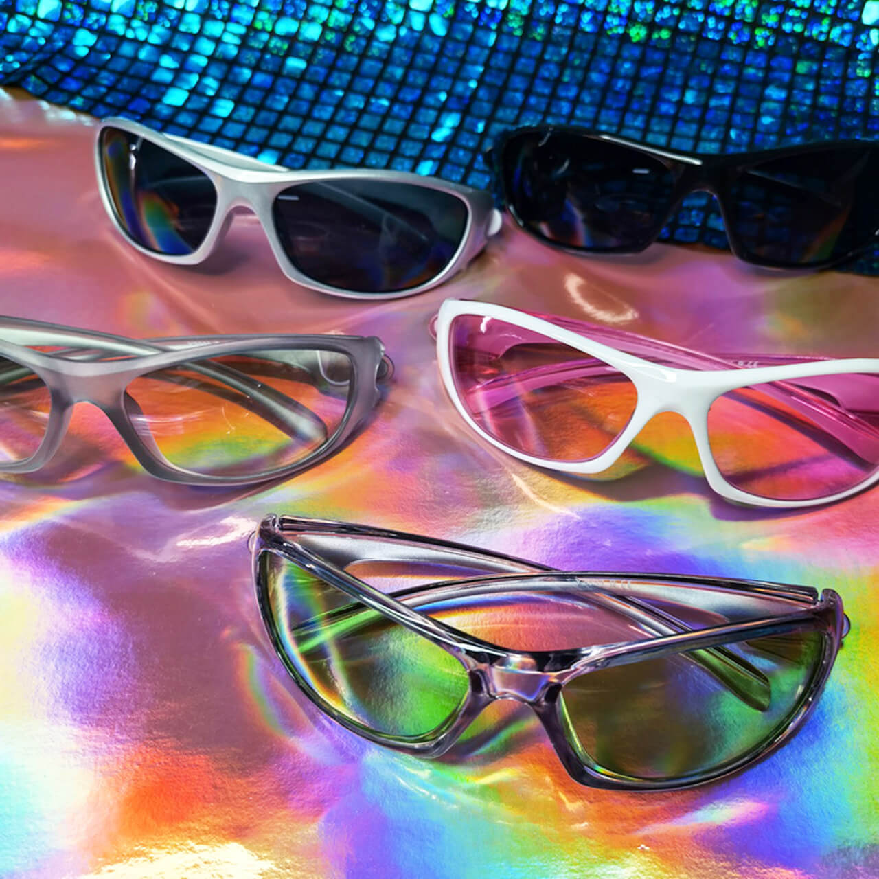 Futuristic Y2K Rave Aesthetic Sunglasses