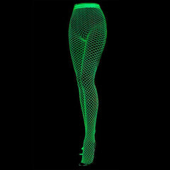 Glow in the Dark Fishnet Stockings Y2K Rave