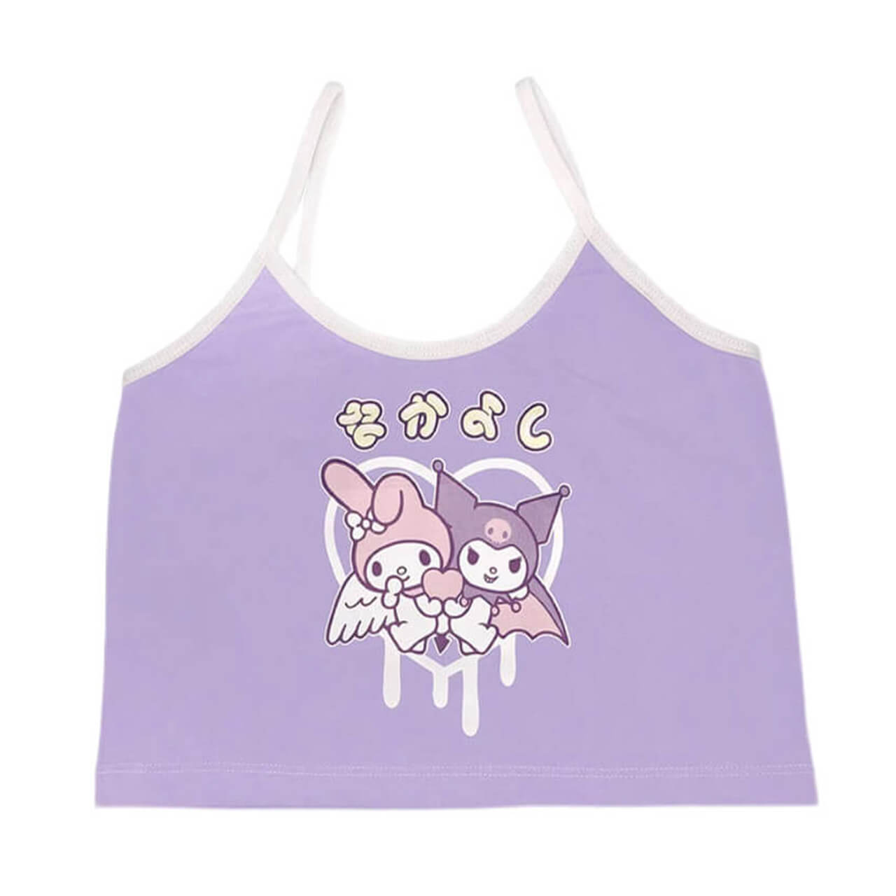 Kawaii Y2K Kuromi and My Melody Sanrio Camisole Top