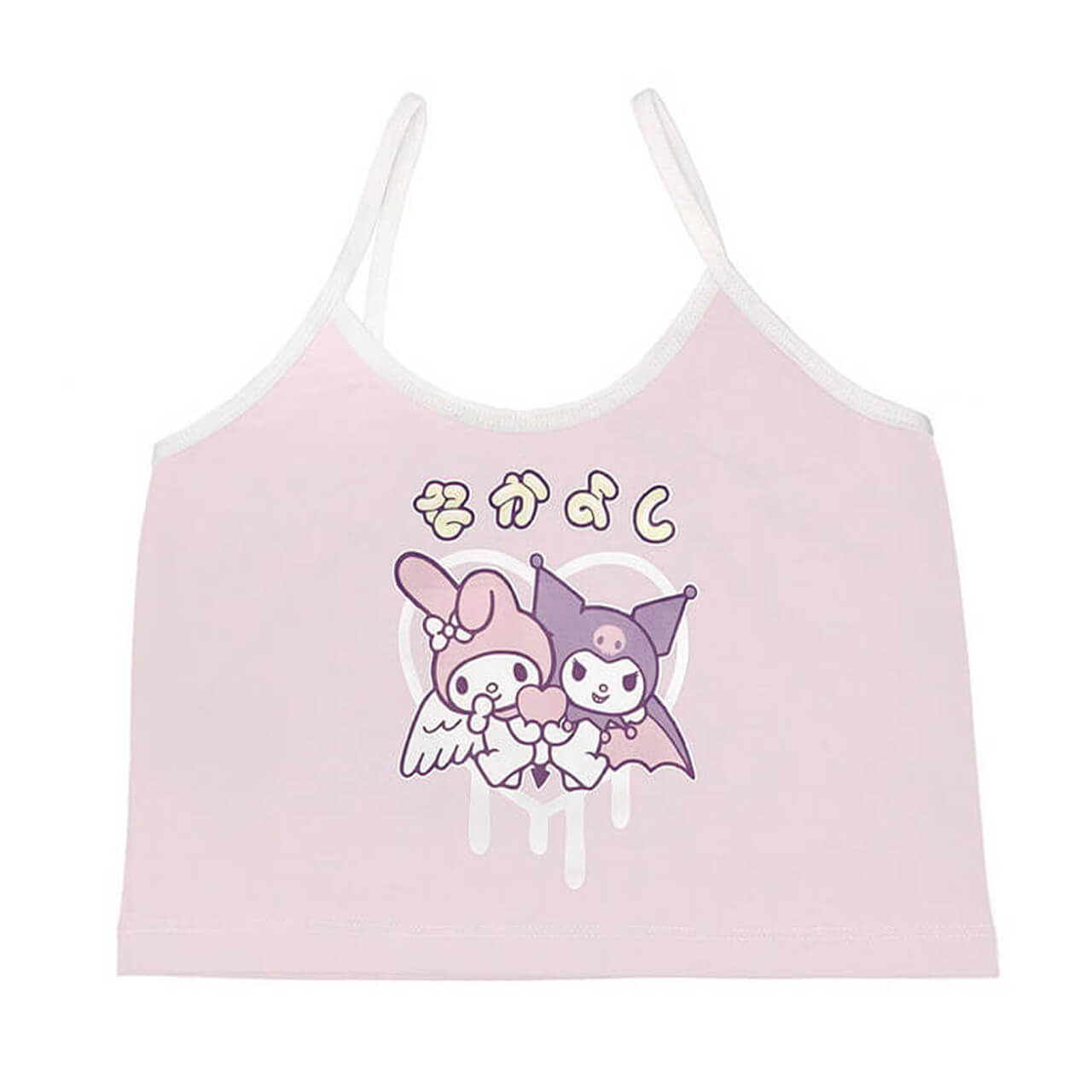 Kawaii Y2K Kuromi and My Melody Sanrio Camisole Top