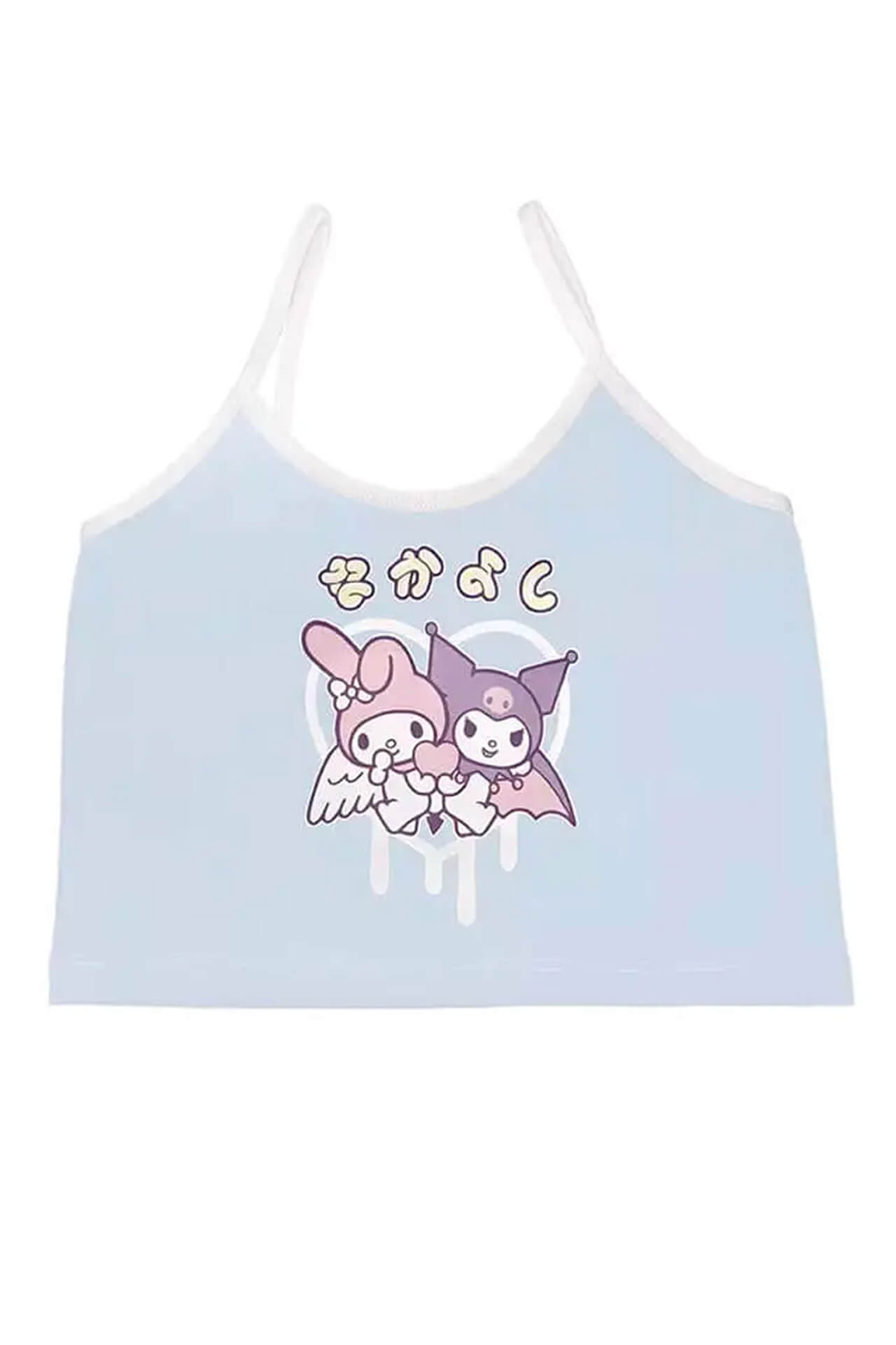 Kawaii Y2K Kuromi and My Melody Sanrio Camisole Top