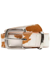 Light Brown Cow Hide Pattern Animal Print Y2K Waist Belt