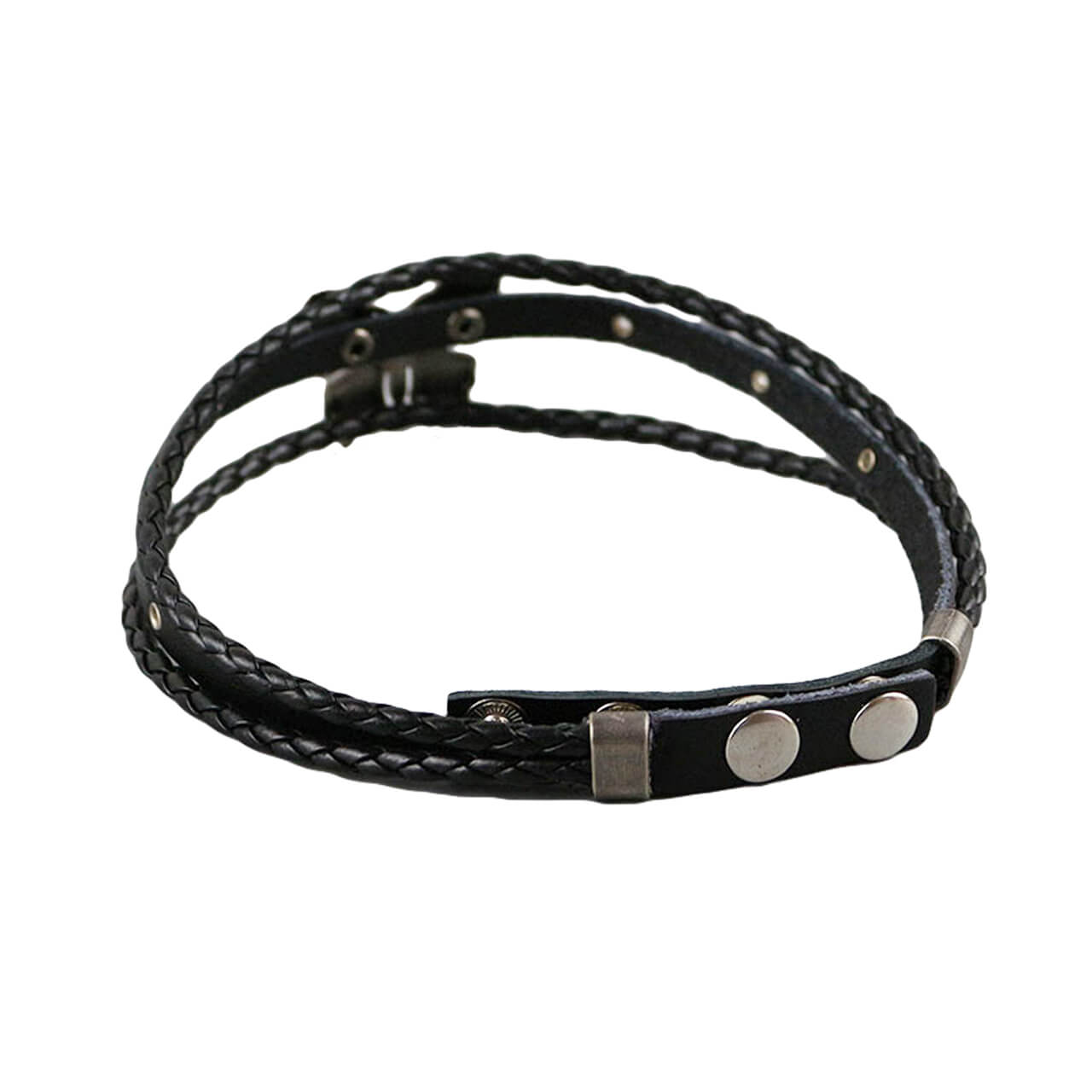 Metal Butterfly Eco Leather Choker Alternative Y2K