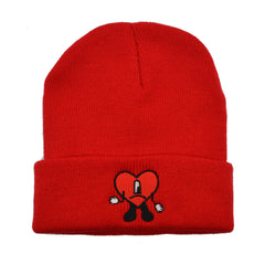 One Eye Sad Heart Urbancore Y2K Beanie Hat