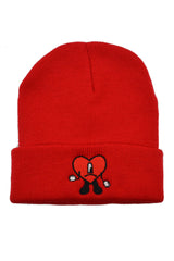 One Eye Sad Heart Urbancore Y2K Beanie Hat