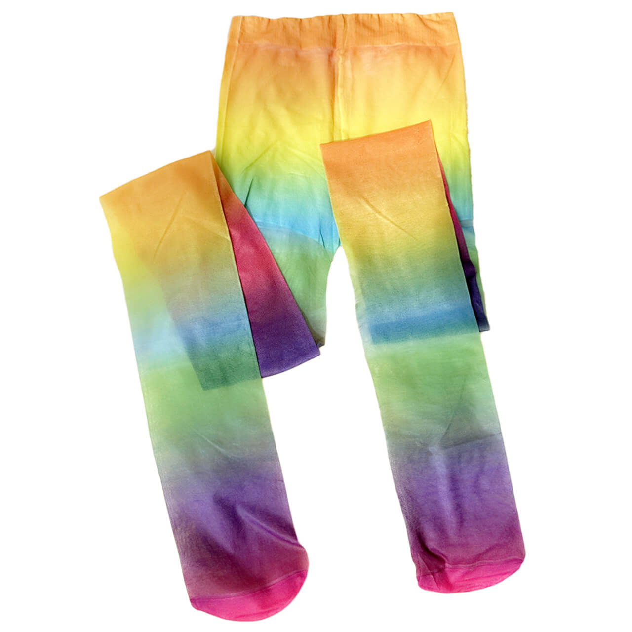 Rainbow Color Gradient Y2K Tights for Women