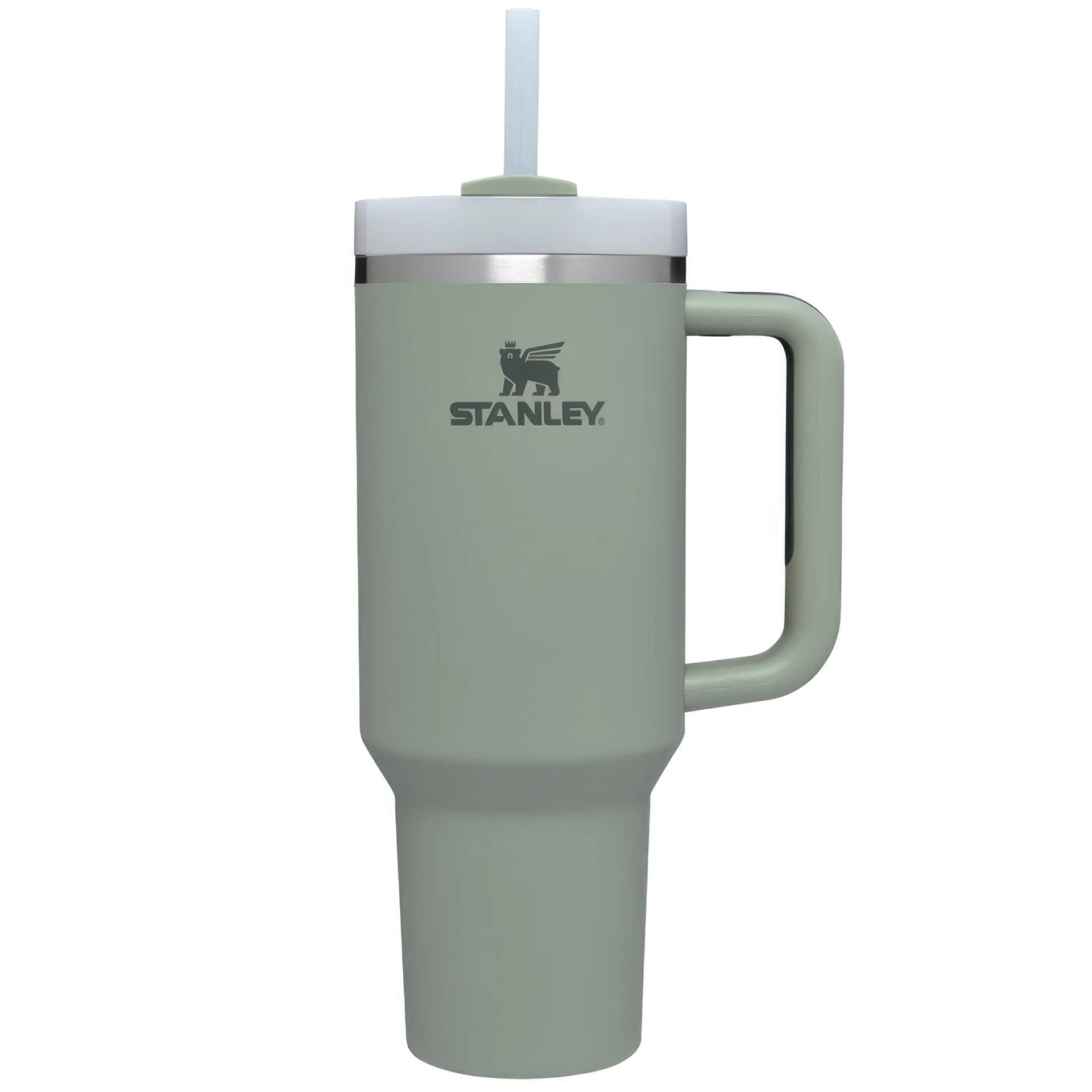 stanley cup quencher h2 0 flowstate tumbler 40oz 12 soft matte bay leaf pastel green