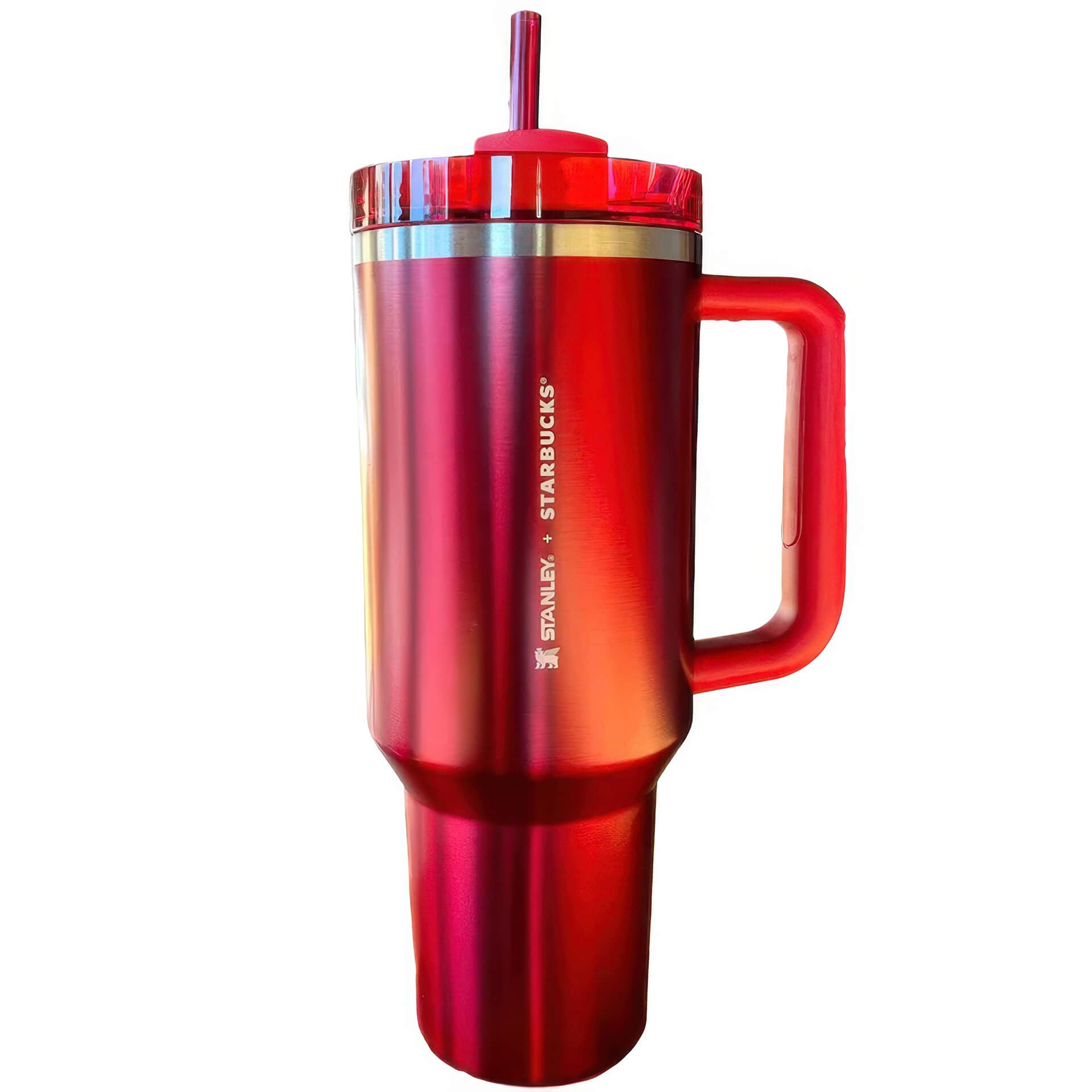 stanley cup quencher h2 0 flowstate tumbler 40oz 6 glossy starbucks red