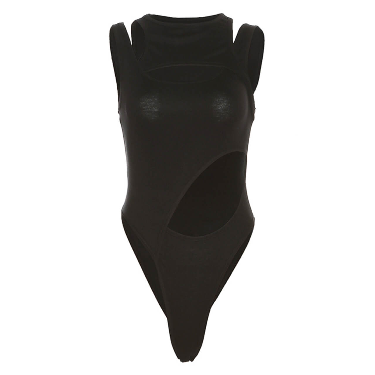 Subversive Side Cuts Y2K Aesthetic Bodysuit