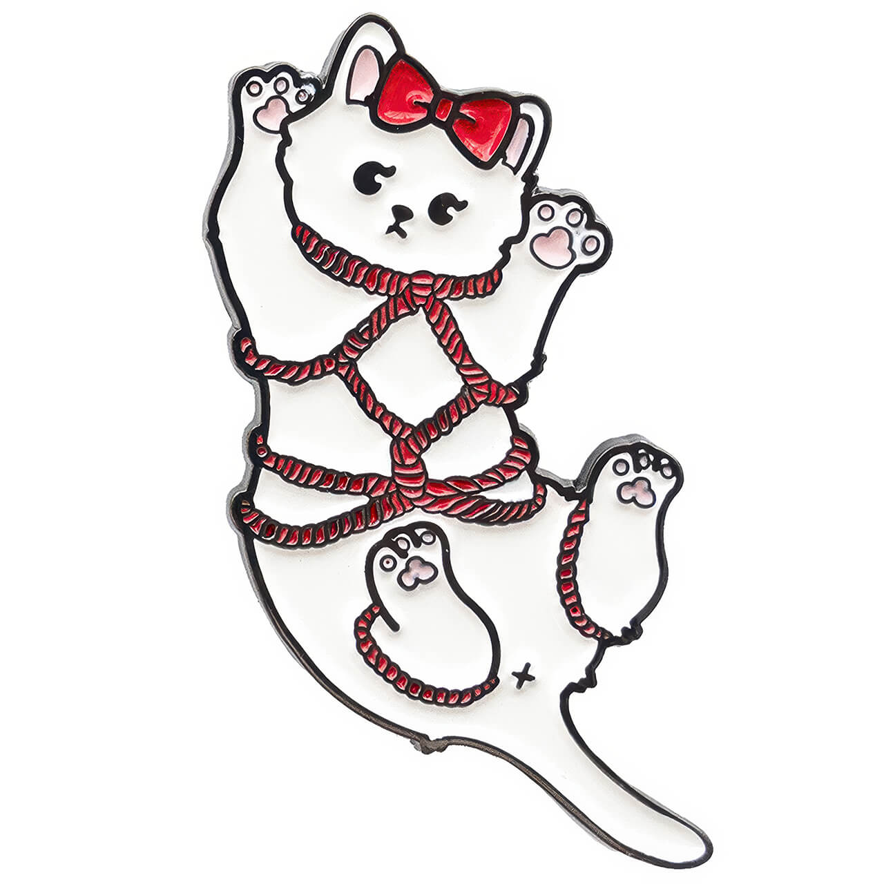 Tied Cuties Enamel Pins Lovecore Aesthetic Gift - Bow Kitty 3