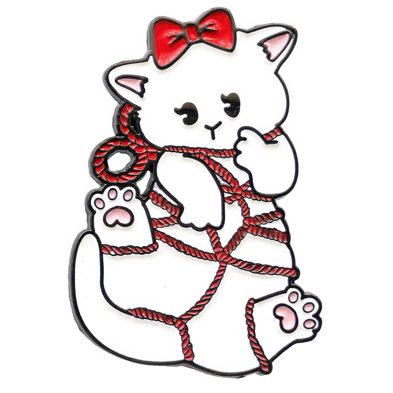 Tied Cuties Enamel Pins Lovecore Aesthetic Gift - Bow Kitty 4