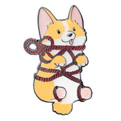 Tied Cuties Enamel Pins Lovecore Aesthetic Gift - Corgi