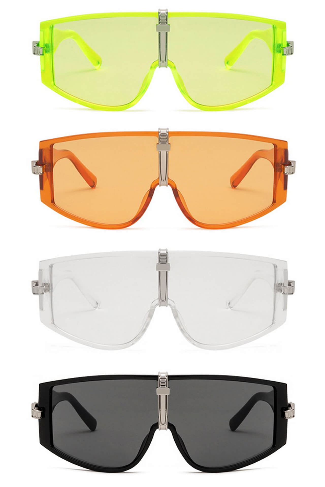 Windproof Wide Large Frame Y2K Rave Glasses