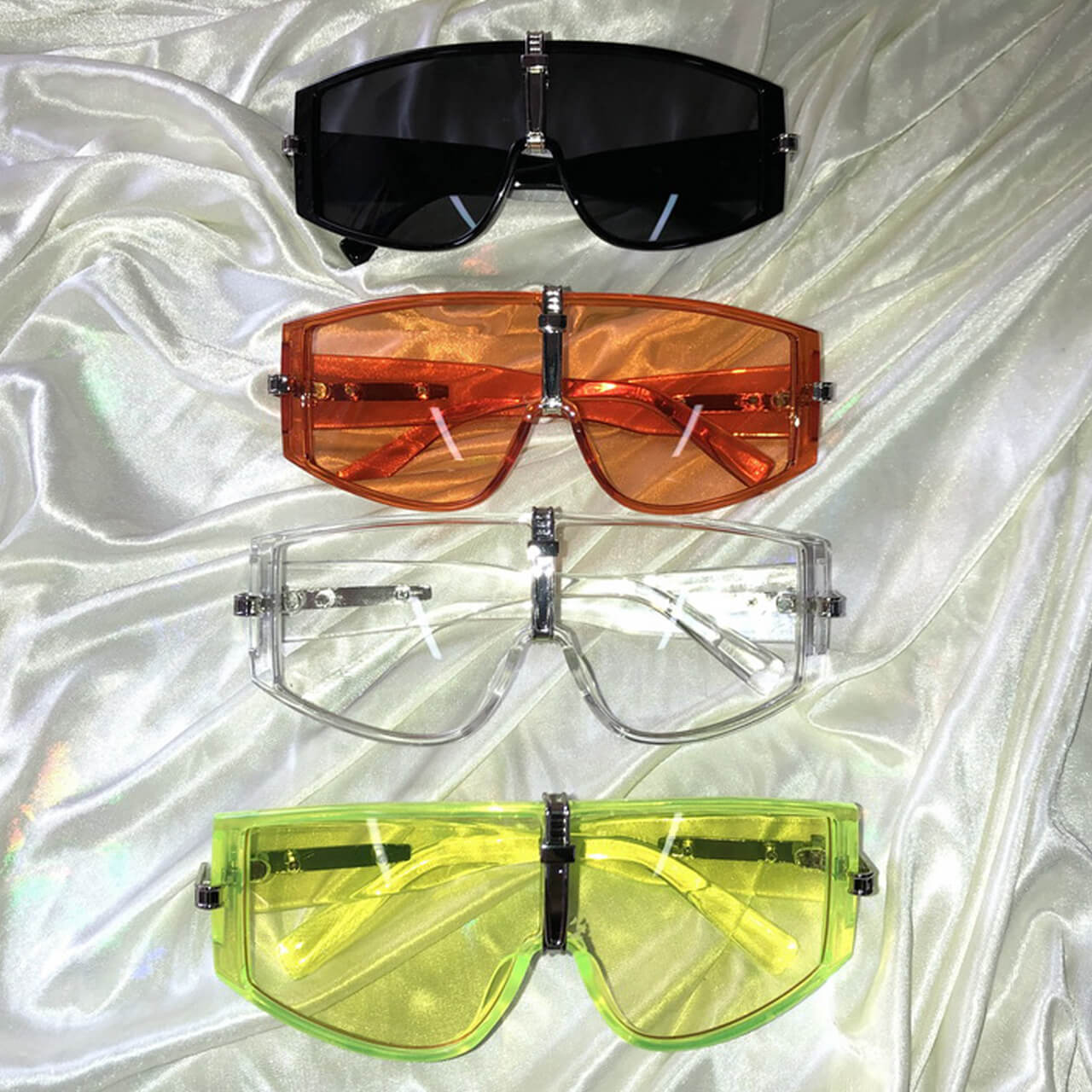 Windproof Wide Large Frame Y2K Rave Glasses